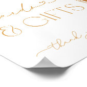 エレガント真珠とプロセッコのフローラカードとギフト ポスター (角)