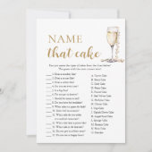 エレガント真珠とプロセッコの名前はケーキゲーム 招待状 (正面)
