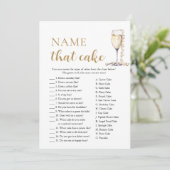 エレガント真珠とプロセッコの名前はケーキゲーム 招待状 (スタンド正面)