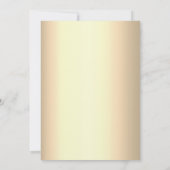 エレガント真珠とプロセッコパーティーブライダルシャワー 招待状 (裏面)