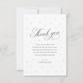 エレガント真珠ブライダルシャワー サンキューカード (正面)