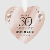 エレガント真珠結婚30周年 オーナメント (正面)