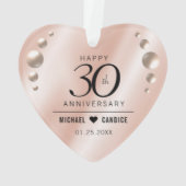 エレガント真珠結婚30周年 オーナメント (裏面)