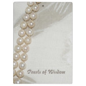 エレガント知恵の真珠スタイリッシュ クリップボード (裏面)