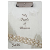 エレガント知恵の真珠スタイリッシュ クリップボード (正面)