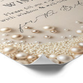 エレガント知恵ブライダルシャワー ポスター (角)