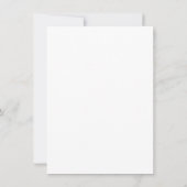 エレガント石板グレイスクリプト赤面ピンク縁ど ノートカード (裏面)