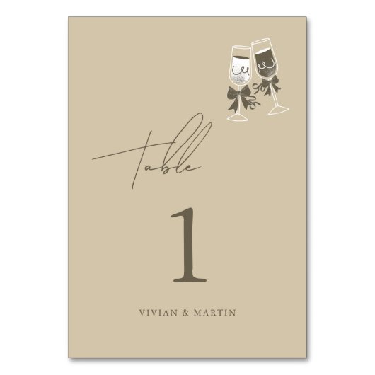 エレガント砂の結婚緑 テーブルナンバー (正面)