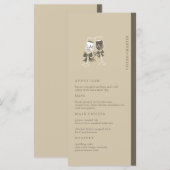 エレガント砂の結婚緑 メニュー (正面/裏面)