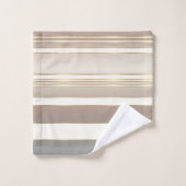 エレガント砂ビーチパタストライプのーン バスタオルセット (ウォッシュタオル)