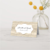 エレガント砂フェイク金ゴールドフォイル結婚ズ プレイスカード (裏面)