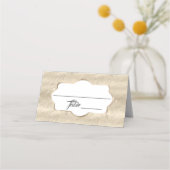 エレガント砂フェイク金ゴールドフォイル結婚ズ プレイスカード (正面)