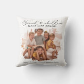 エレガント祖父母の孫の写真 クッション (裏面)