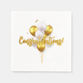 エレガント祝い スタンダードカクテルナプキン