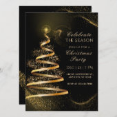 エレガント祝クリスマス 招待状 (正面/裏面)