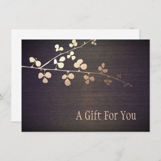 エレガント禅金ゴールド支店スパ贈与証 (正面/裏面)