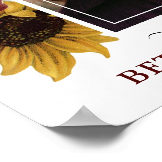 エレガント秋のフローラお祝い ポスター (角)