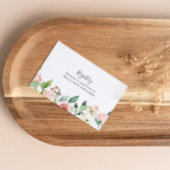 エレガント秋のフローラの結婚ギフト登録 エンクロージャーカード