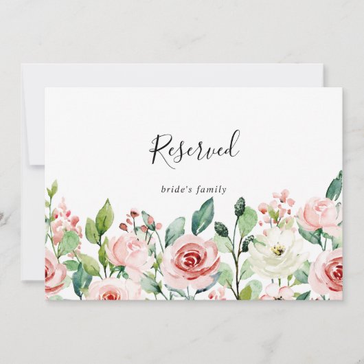 エレガント秋のフローラの結婚控え看板 (正面)