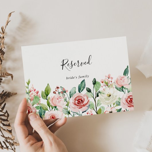 エレガント秋のフローラの結婚控え看板