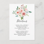 エレガント秋のフローラの結婚方向性 エンクロージャーカード (正面)