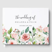 エレガント秋のフローラ結婚ズ ゲストブック (正面)