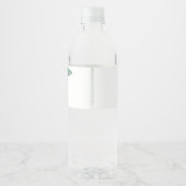 エレガント秋のフローラ結婚ズ ペットボトルラベル (裏面)