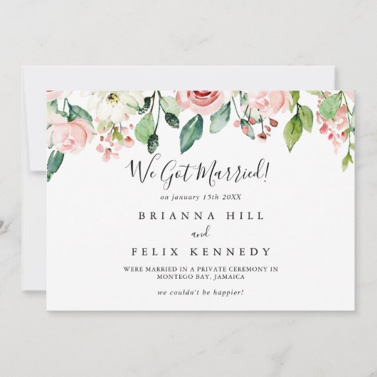 エレガント秋のフローラ駆け落ち 案内状 (正面)