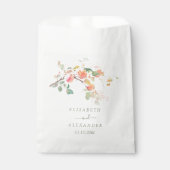 エレガント秋の水の色りんご結婚の フェイバーバッグ (正面)