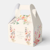 エレガント秋の水の色りんご結婚の フェイバーボックス (裏面サイド)