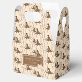 エレガント秋の結婚式クリーミーなカボチャのお願い箱 フェイバーボックス (オープン)