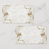 エレガント秋の結婚式座席表 プレイスカード (正面/裏面)