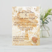 エレガント秋の結婚式招待状 招待状 (スタンド正面)