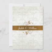 エレガント秋の結婚式招待状 招待状 (裏面)