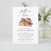 エレガント秋の結婚式 招待状 (スタンド正面)