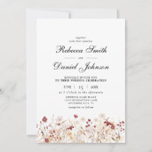 エレガント秋の野の花のフローラ結婚