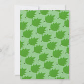 エレガント秋インラブセージ葉秋の結婚式 招待状 (裏面)