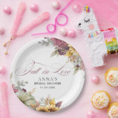 エレガント秋インラブブライダルシャワー ペーパープレート (パーティー)