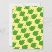 エレガント秋イン愛素朴離れ秋の結婚式 招待状 (裏面)