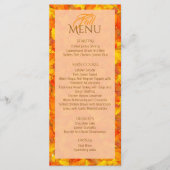 エレガント秋オータムオレンジ離れのフラットメニュー メニュー (正面)
