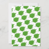 エレガント秋グリ葉ンブライダルシャワー 招待状 (裏面)