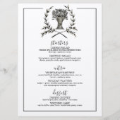 エレガント秋ハーベ結婚ストの秋ヴィンテージ メニュー (正面)