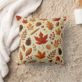 エレガント秋パターン クッション (ブランケット)