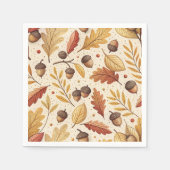 エレガント秋パターン スタンダードカクテルナプキン (正面)