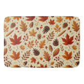エレガント秋パターン バスマット (正面)