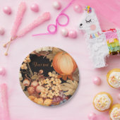 エレガント秋パーソナライズされたスタイリッシュ ペーパープレート (パーティー)