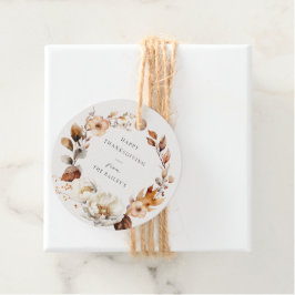 エレガント秋フローラリース フェイバータグ