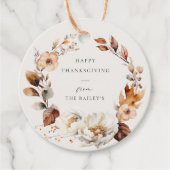 エレガント秋フローラリース フェイバータグ (正面)