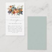 エレガント秋ブライダルシャワーレシピ要求 エンクロージャーカード (正面/裏面)