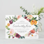 エレガント秋ブライダルシャワー 招待状 (スタンド正面)